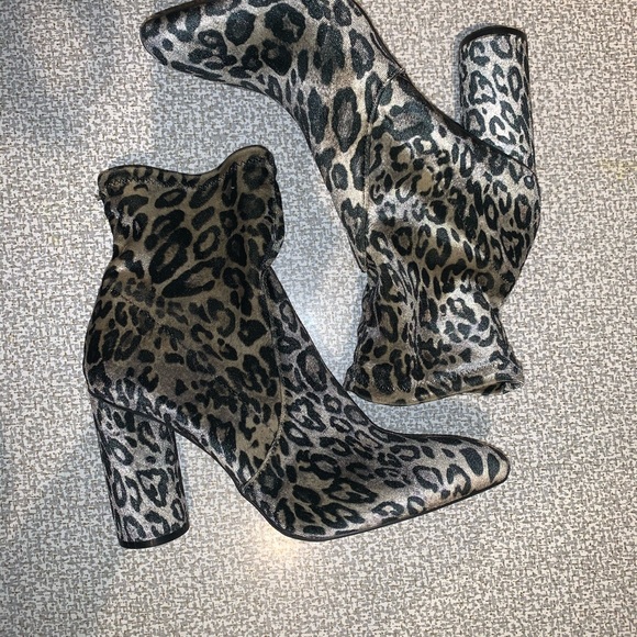 a new day Norma Grey Leopard Boots 11 - Picture 3 of 7